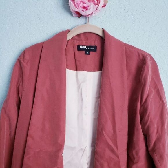 Slate & Willow Rust Boyfriend Blazer - Picture 6 of 7